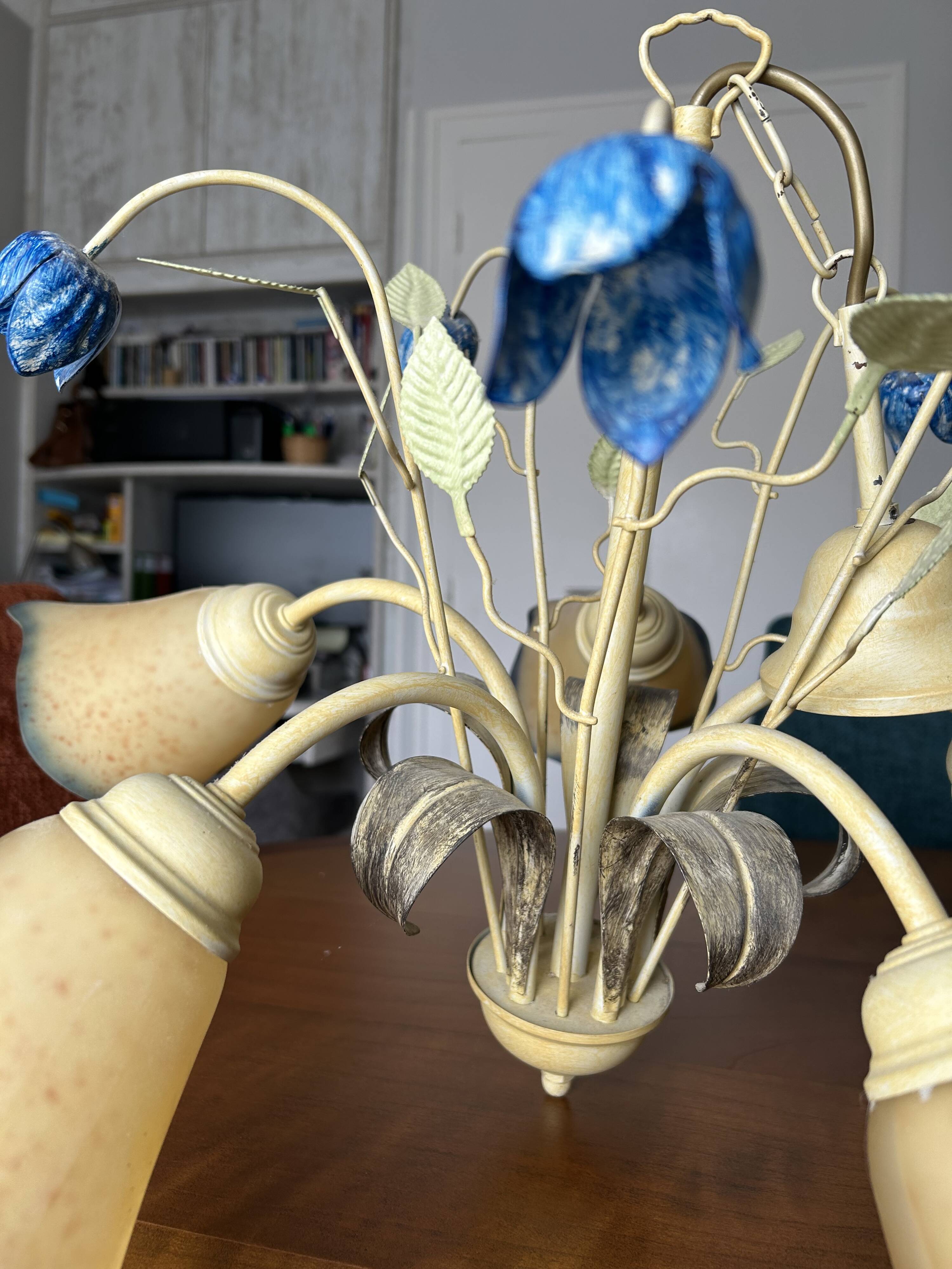 Lustres and 2 vintage lamps, Bulgarian brand, 90s/2000s.