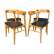 Suite de 4 chaises scandinaves 1960
