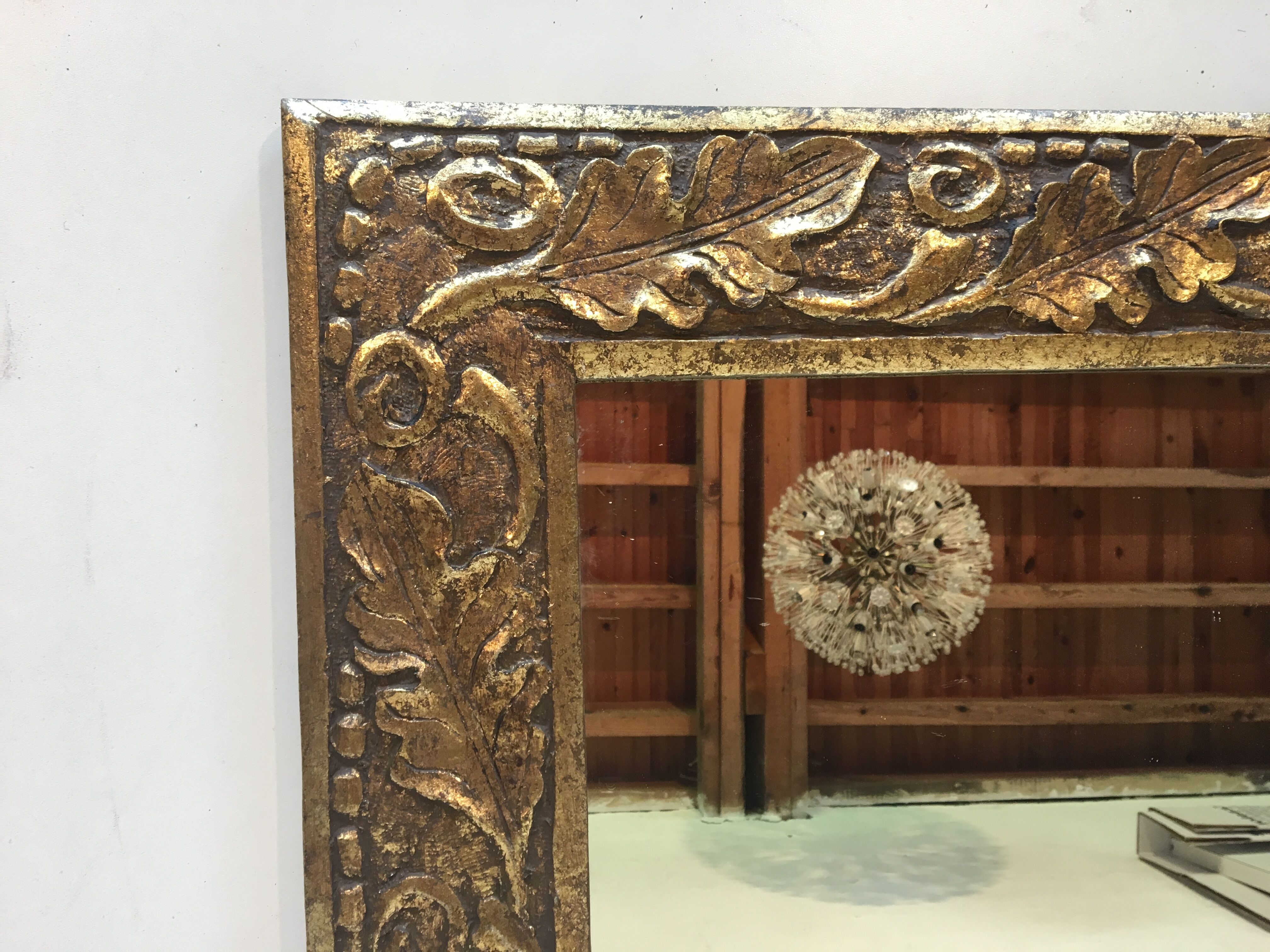 Gilded wood mirror 60x80cm