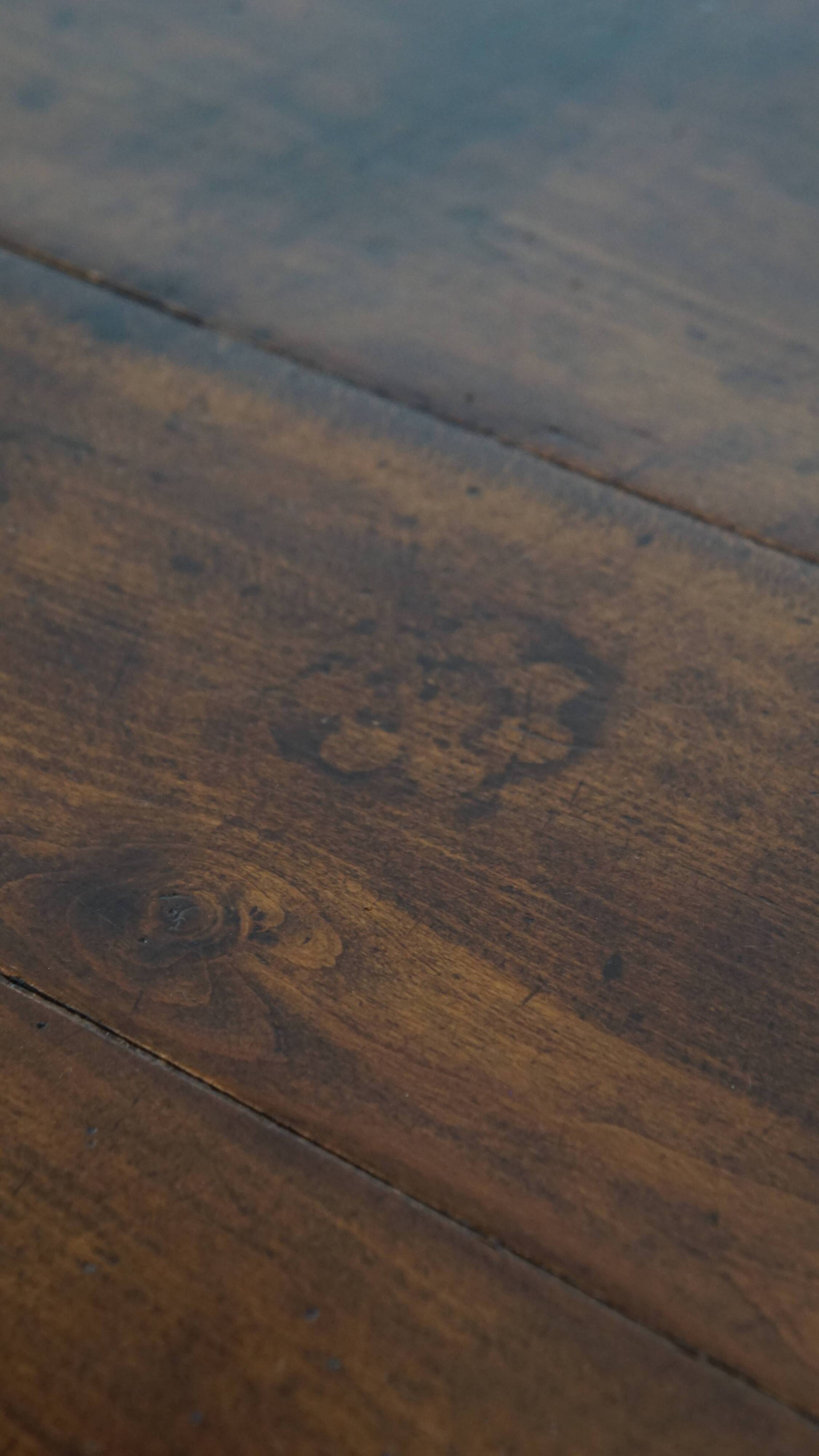 Antique French Dining Table in Fruitwood from the 18th Century