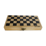Checkers game and backgammon travel wood