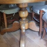 Louis Philippe table and its 4 chairs