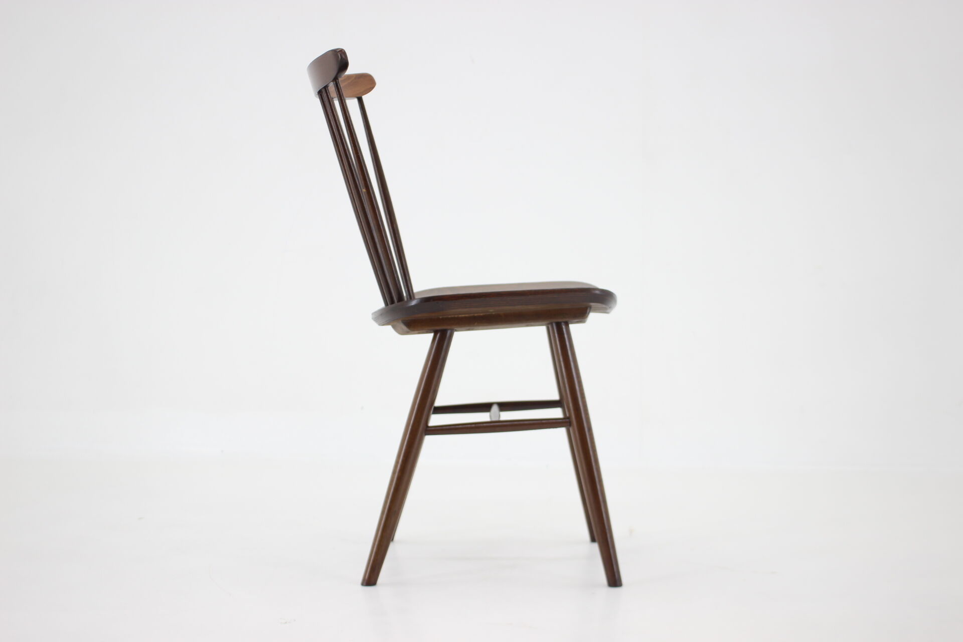 1970s Beech dining chair, Czechoslovakia