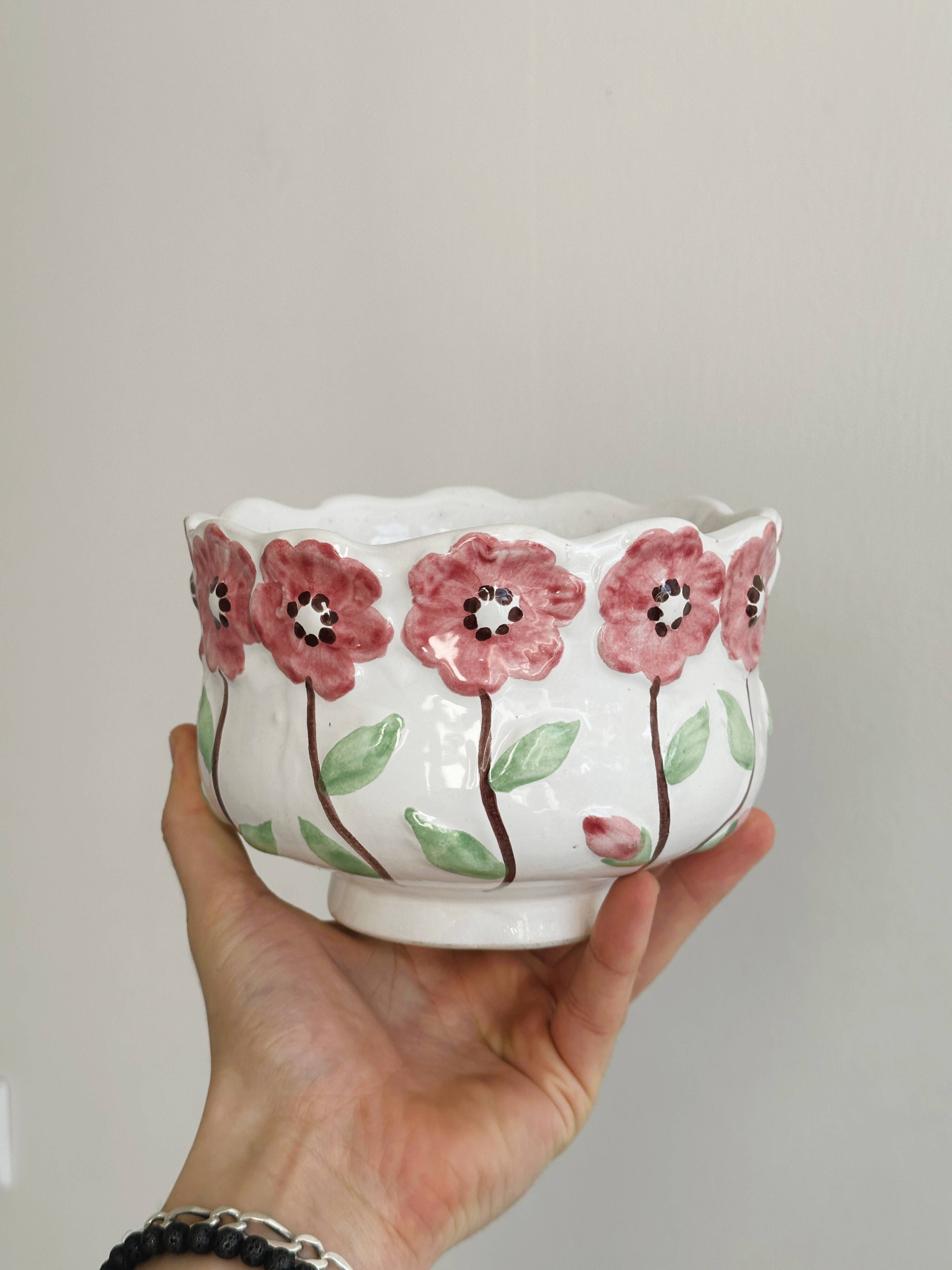 Small old slip pot cover