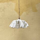 Baladeuse tissu, verre, laiton, câble 3m