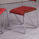 Vintage steel stacking chairs, Germany, 1980s, set of 4