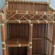 Small bamboo wall shelf – 1970s