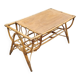 Vintage antique rattan coffee table