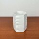 Vintage German white porcelain vase, 1980s.