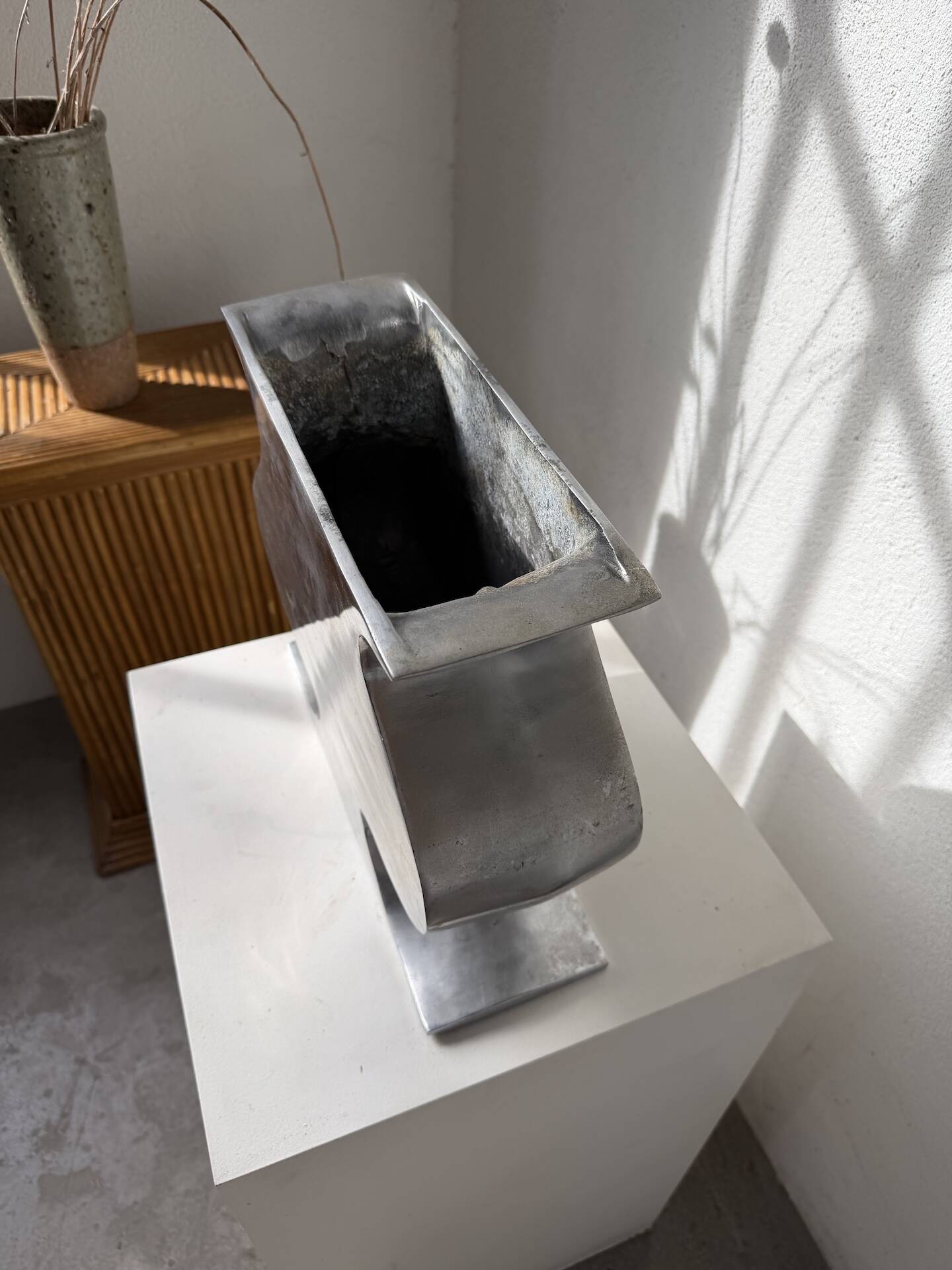 Vase fonte d’aluminium