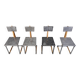 Chaises industrielles vintage, années 1970 - lot de 4
