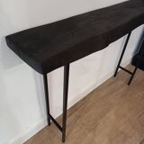 Solid wood console