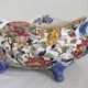 Bernard planter with handles, Peonies, Gien earthenware