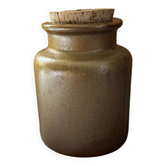 Sandstone pot with cork stopper