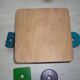 Jeu en bois empilements de formes géométriques