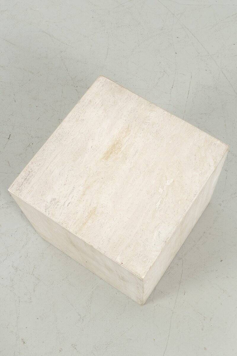 Vintage Travertine Side Table
