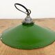 Industrial Green Enamel Light, 1950s