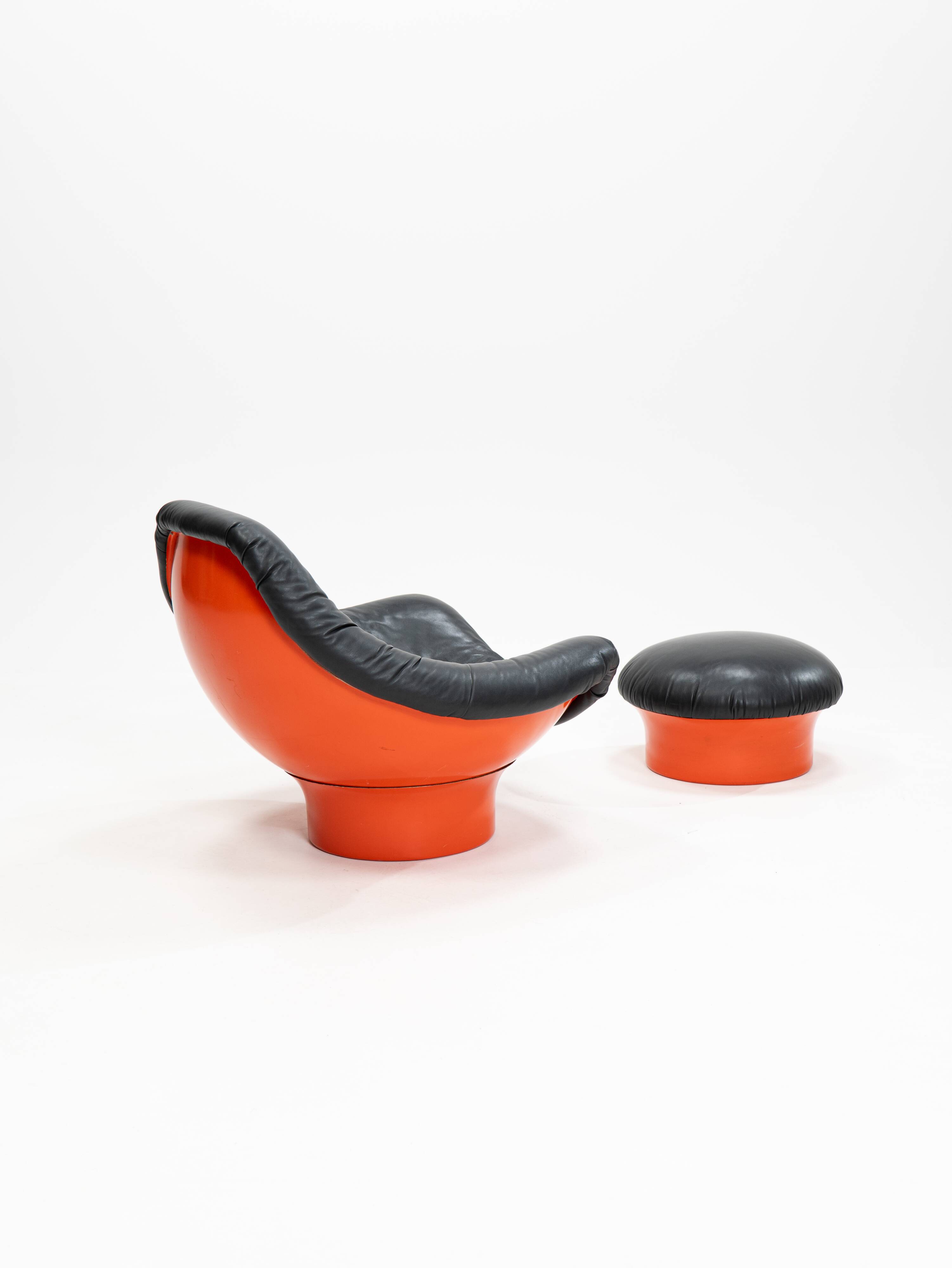 Fauteuils Rodica de Mario Brunu pour Comfort, Italie, années 1960, lot de 2