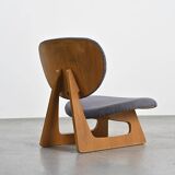 Teiza Isu fireside chair by Sakakura & Cho, Tendo Mokko circa 1970