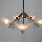 Mid-century chandelier by Drukov,  1960