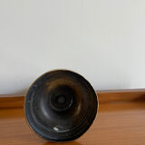 Old brass push candle holder