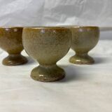 Set of 3 stoneware egg cups