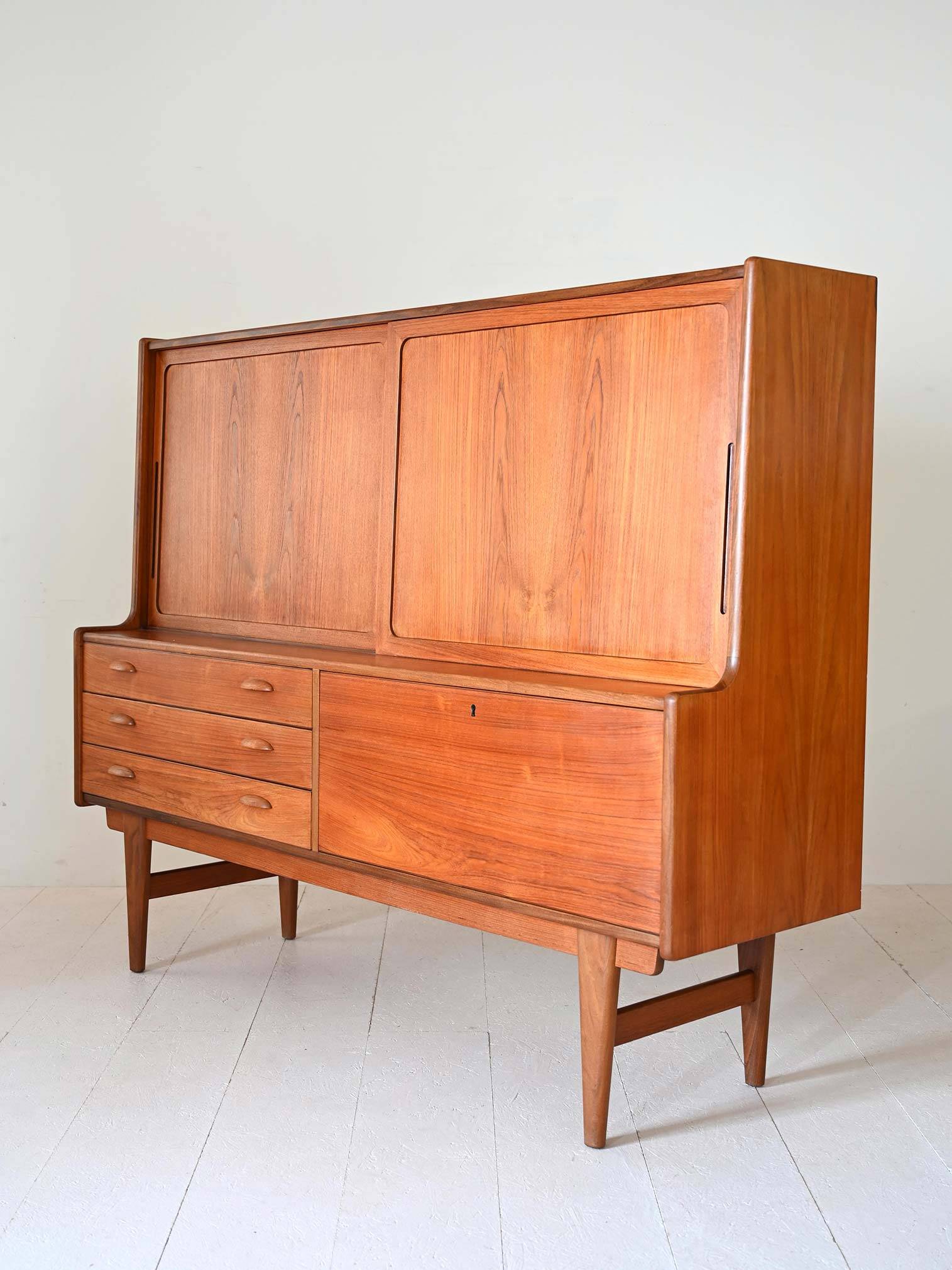 1960s Scandinavian Teak Sideboard Cabinet