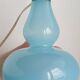 Pied de lampe en verre opaline