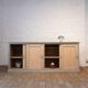 WOODEN BUFFET WITH SLIDING DOORS, 1930