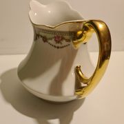 Limoges Porcelain Milk Jug P.N.L. decoration Floral frieze