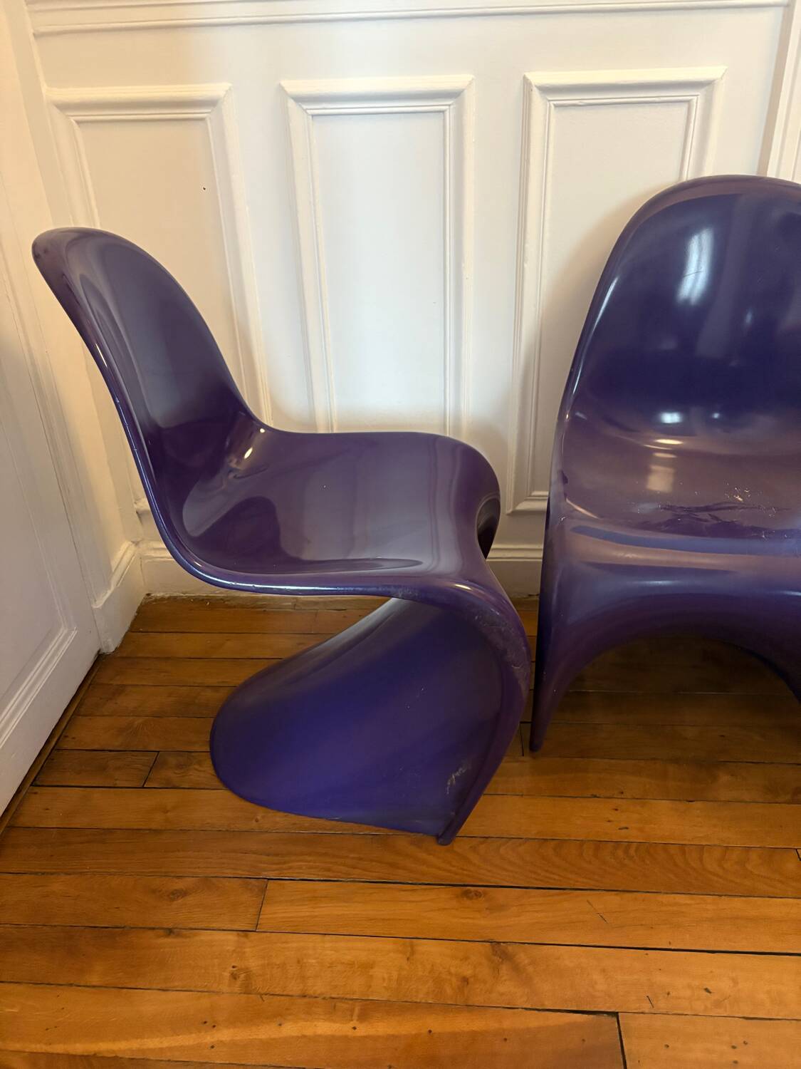 Pair of vintage Herman Miller Verner Panton chairs