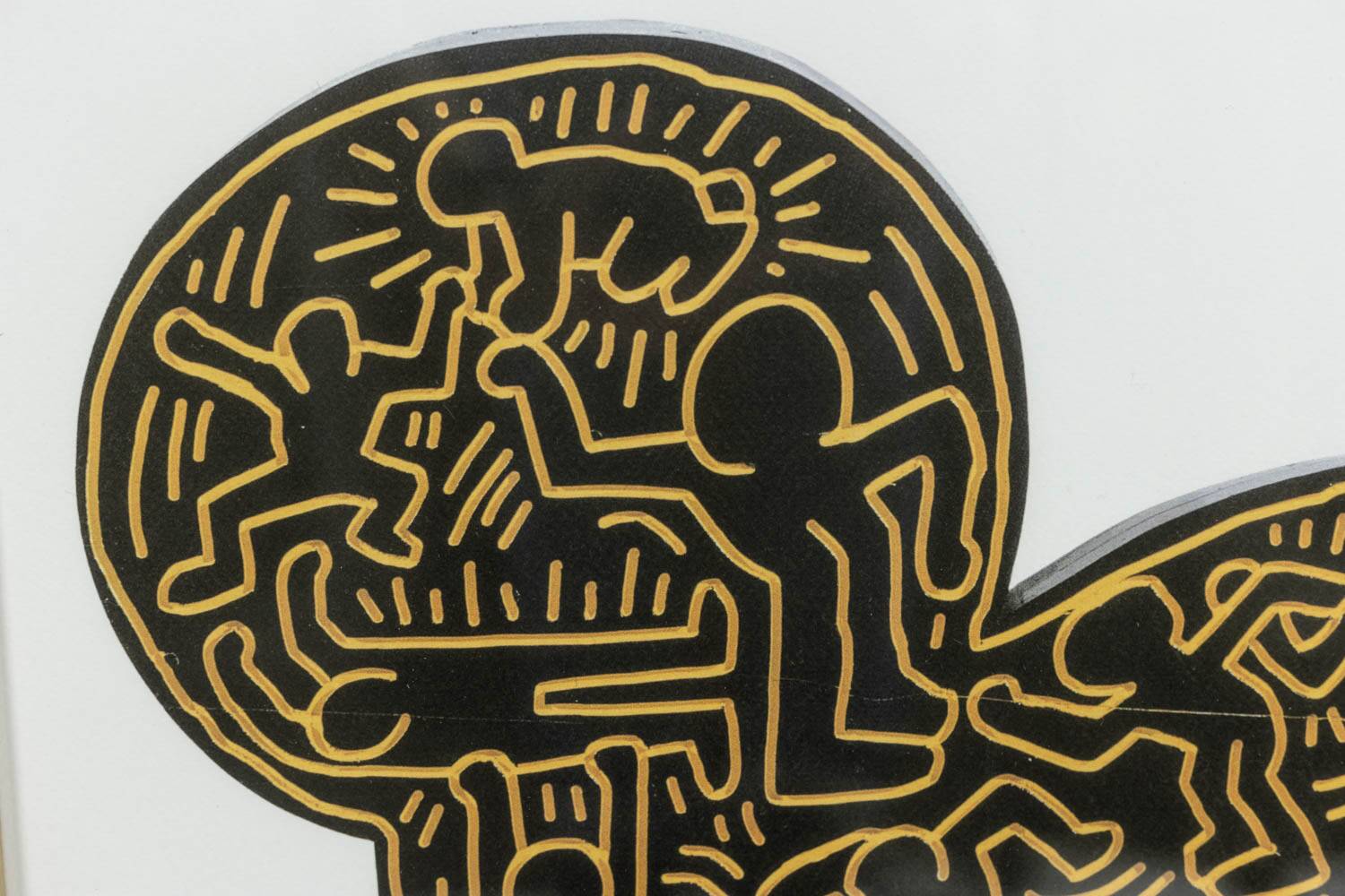 Keith Haring. Numbered colour silkscreen. 1990s.