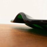 Artistic vintage German glass bowl plate by Hans Jürgen Richartz for Mathildenhütte, Solingen.