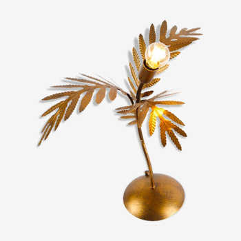 Lampe de table dorée botanic