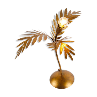Lampe de table dorée botanic