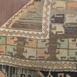 1980s anatolian vintage runner rug 112x358 cm