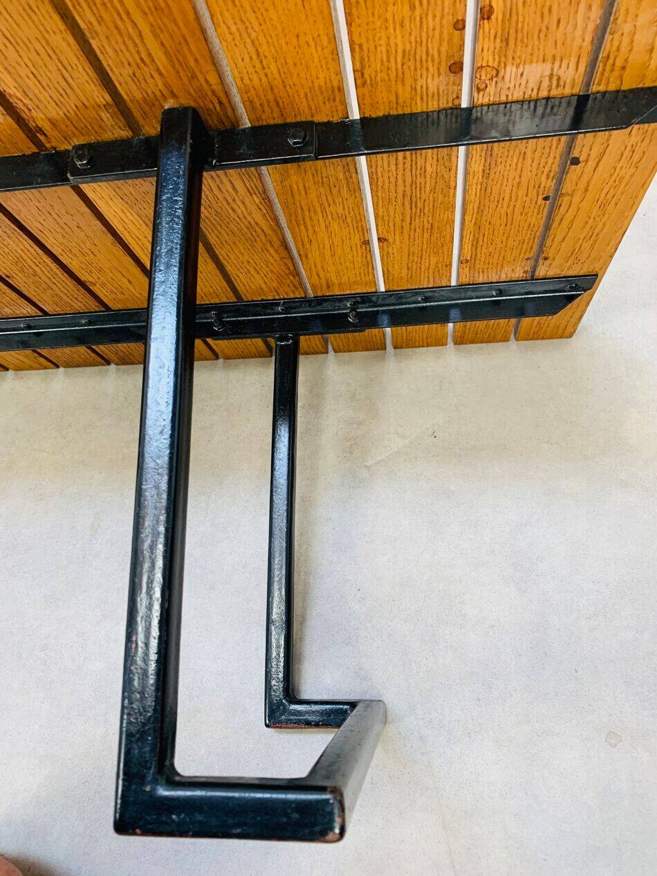 1950s coffee table in the style of Alain Richard, wood and metal.