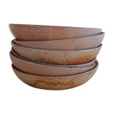 Lot of 6 sandstone soup plates