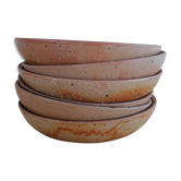 Lot of 6 sandstone soup plates