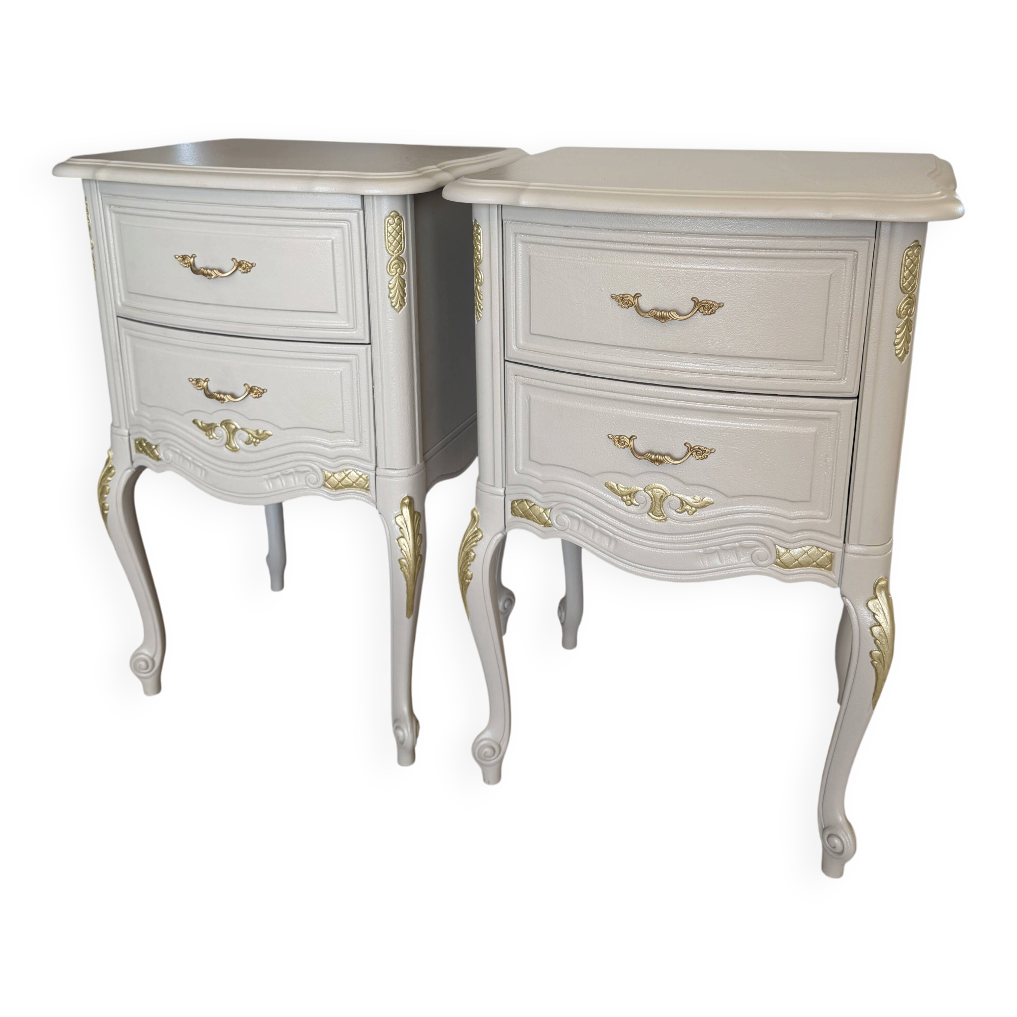 Renovated Louis XV style bedside tables - Elegance & character