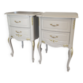 Renovated Louis XV style bedside tables - Elegance & character