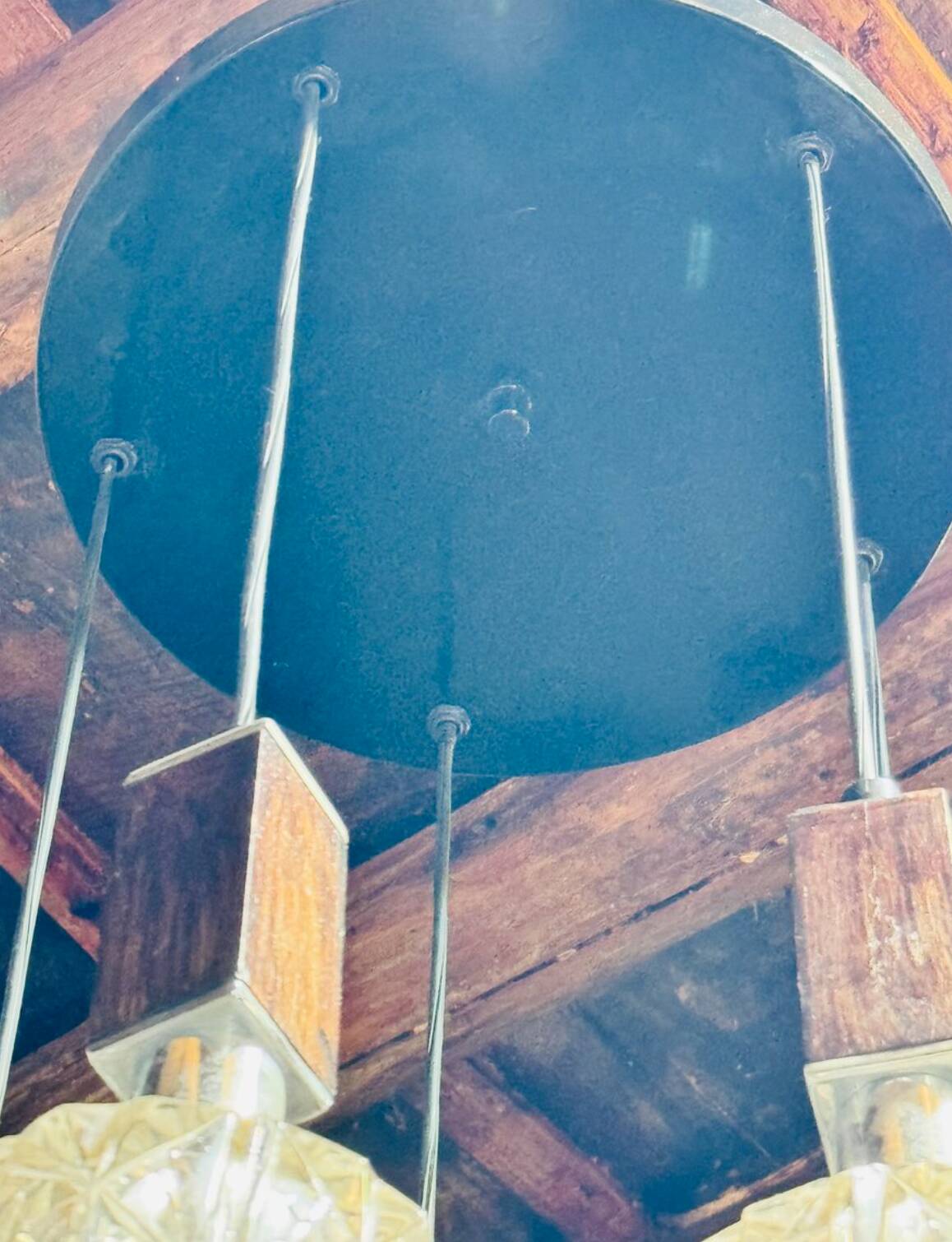 Lampe danoise en metallo cromato