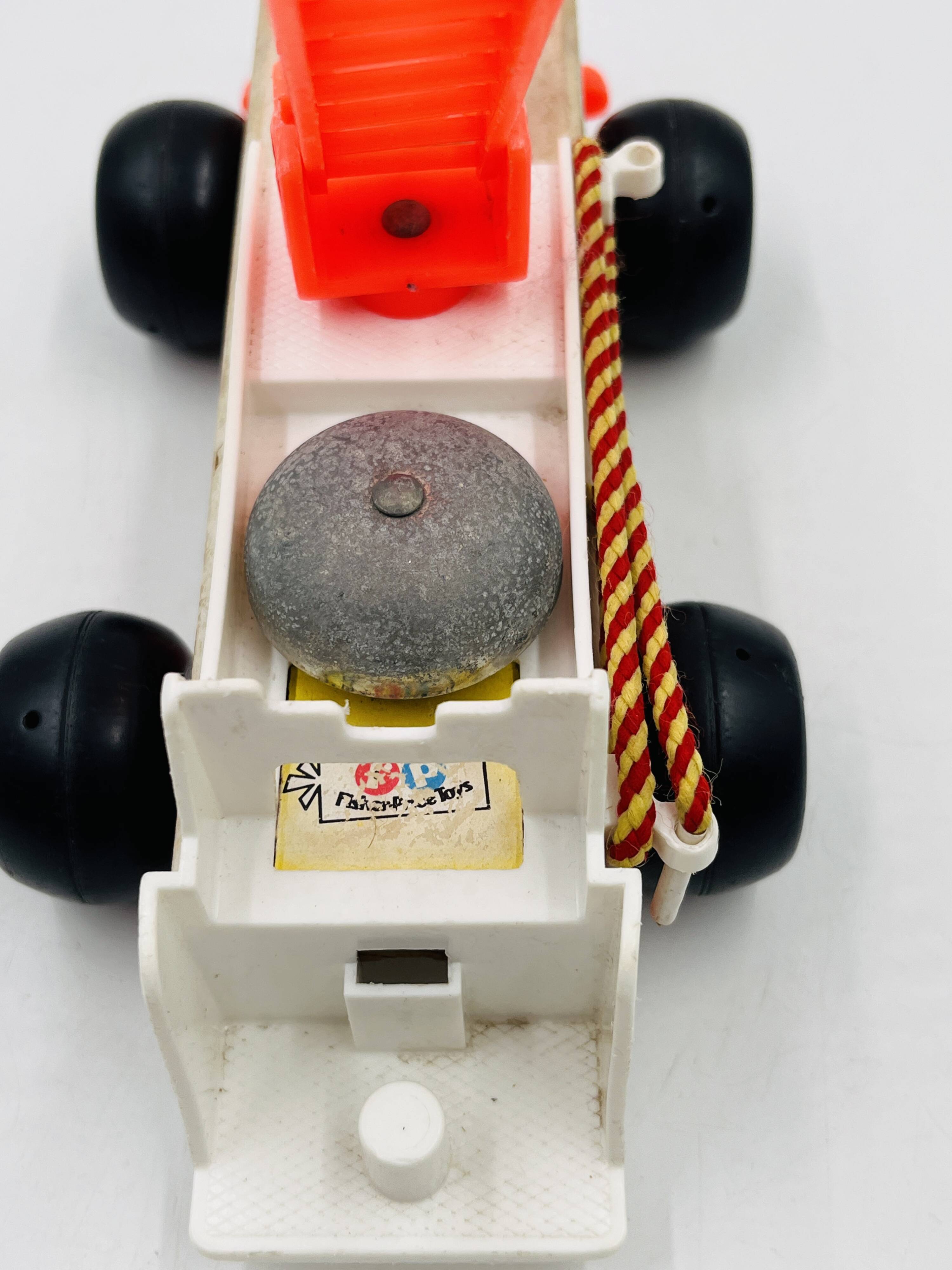 Set of 4 Fisher-Price wooden toys from the 1960s