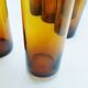 6 grands verres en ambre soufflé bouche