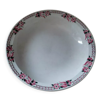 Round hollow porcelain dish St Amand Cabourg
