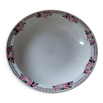 Plat creux rond porcelaine St Amand Cabourg