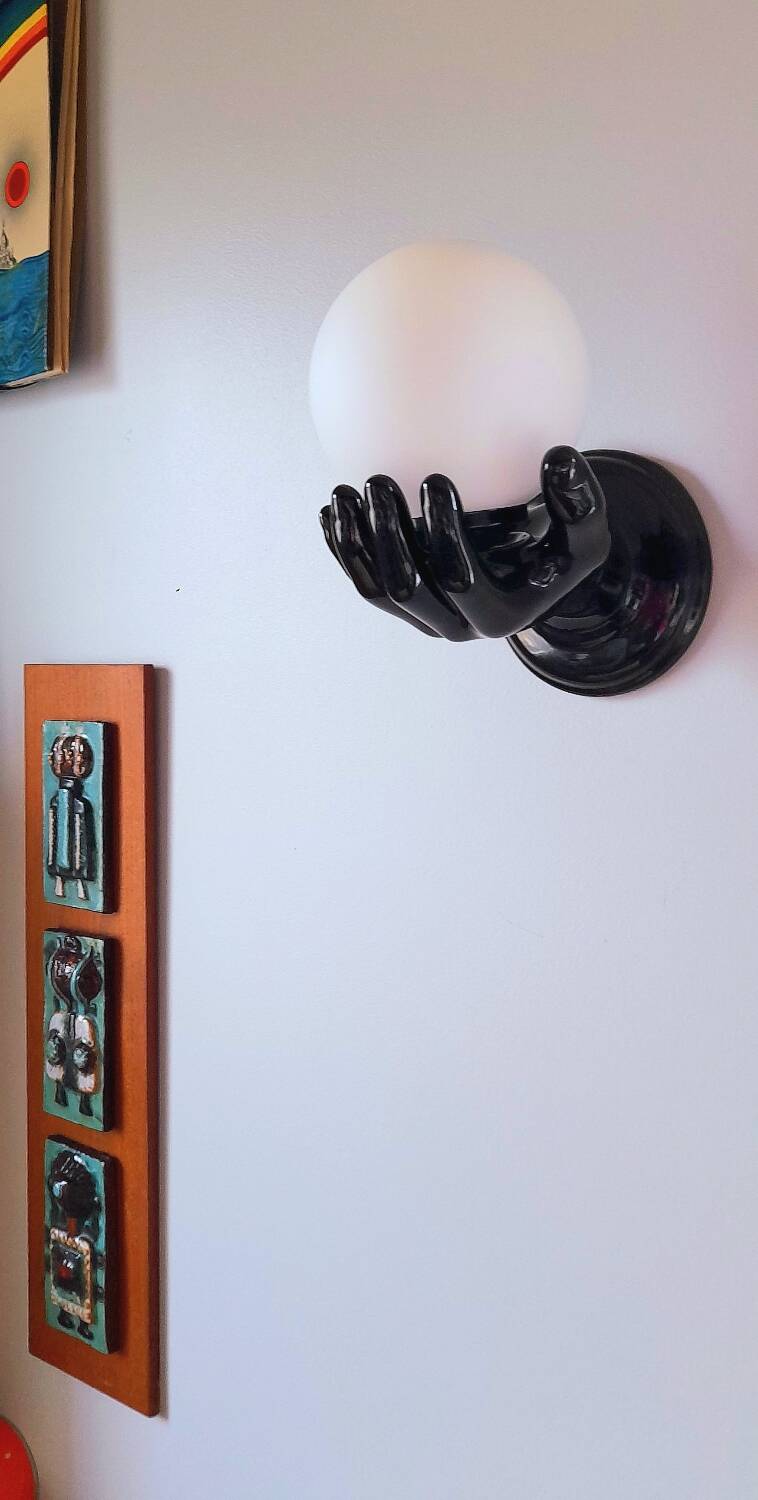 Ceramic hand applique 1980