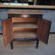 1930s Oak furniture with 2 black patinated doors.