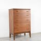 Midcentury Tallboy / Chest Of Drawers In Teak. Vintage Modern / Scandinavian / Retro / Danish Style