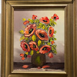 Nature morte Une Vase avec des Coquelicots